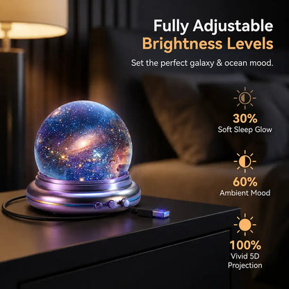 Topacme® NEXT-GEN SMART PROJECTION HD Smart Dynamic 5D Holographic Night Light Projector